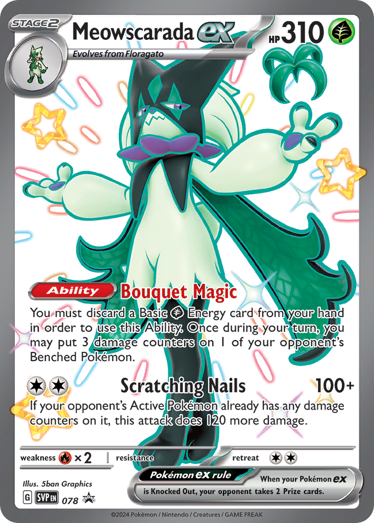 Scarlet & Violet Promo Meowscarada ex #78